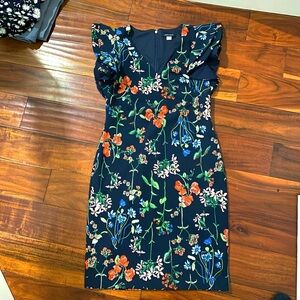 Tommy Hilfiger navy blue floral dress size 8